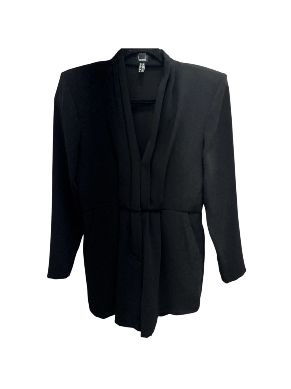 TARIK EDIZ  Jumpsuit Romper Women's Black 10011 Missing Belt EUC Size US 4